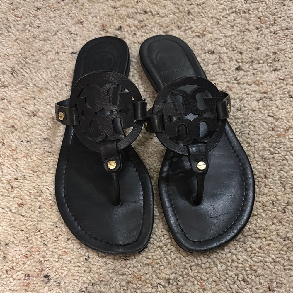 Tory Burch Black Miller Sandals